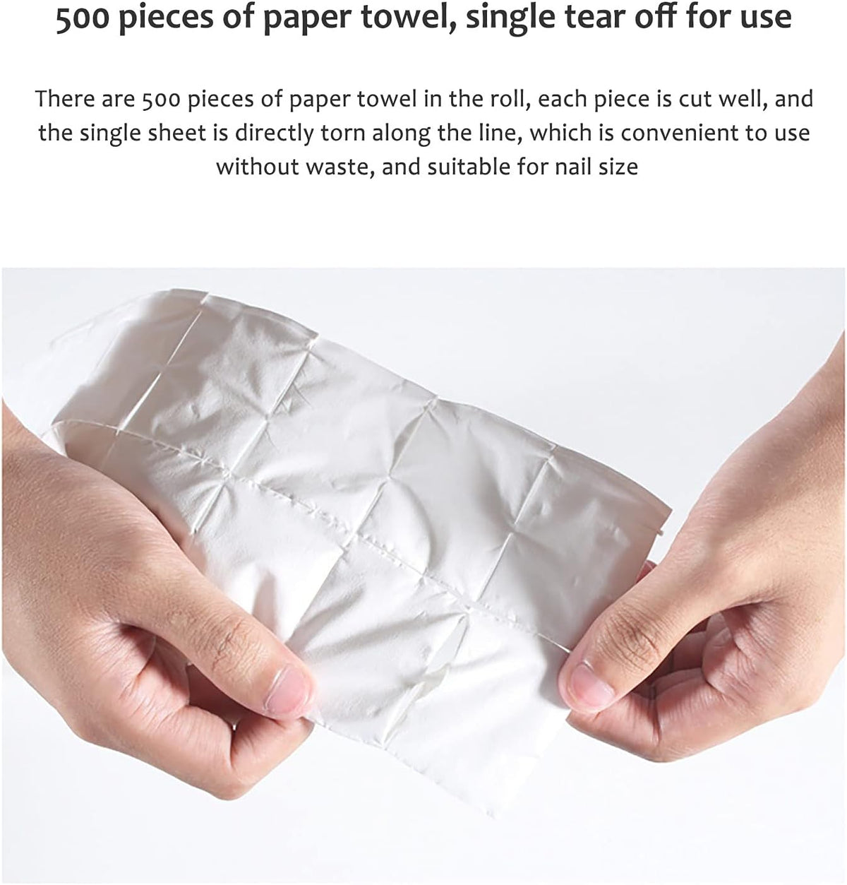 Lint Free Nail Polish Remover Wipes (500 PCS)