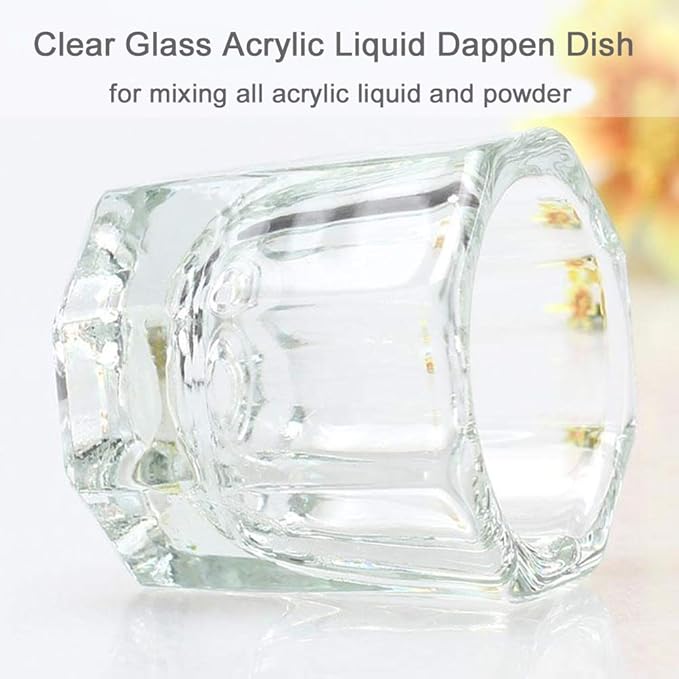 Crystal Glass Dappen Dish Mini Cup for Nail Art