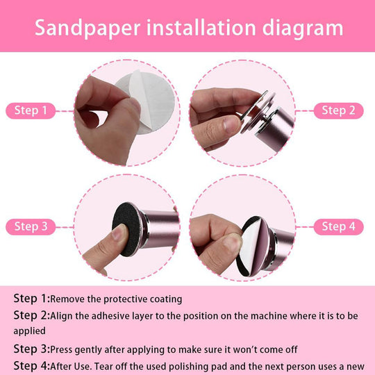 Replaceable Sandpaper Discs (60 PCS)