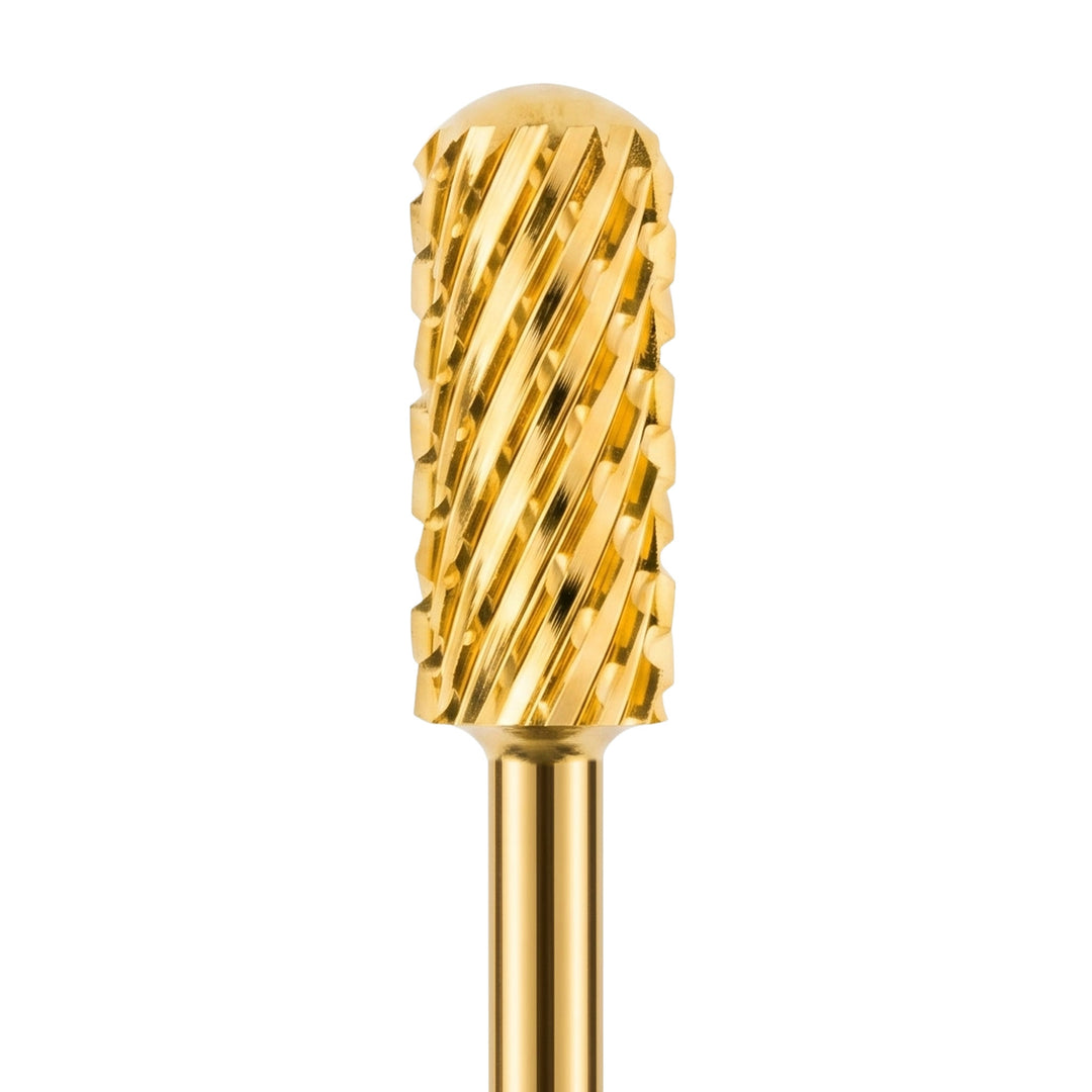 Small Barrel Smooth Top Gold Nail Drill Bit 3/32"