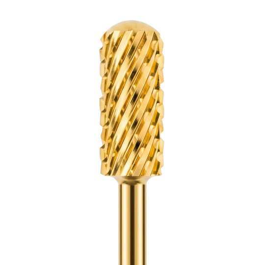 Small Barrel Smooth Top Gold Nail Drill Bit 3/32"