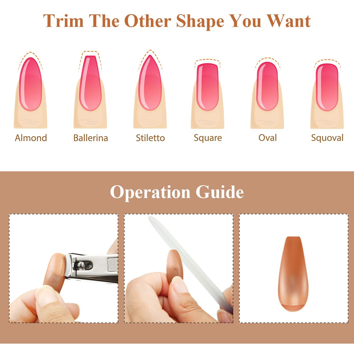 100 Pieces Practice Nail Tips