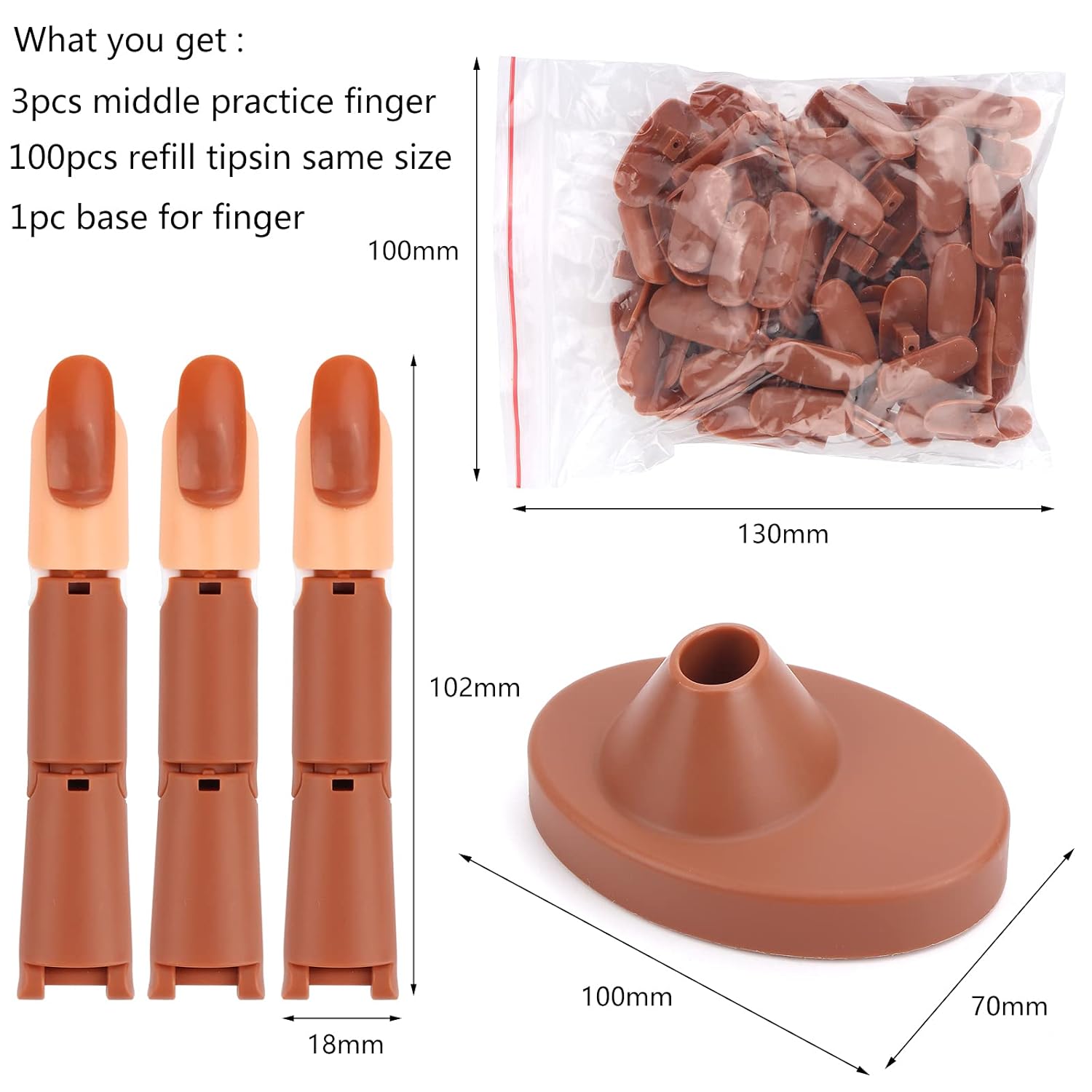 Nail Practice Fingers for Acrylic Nails