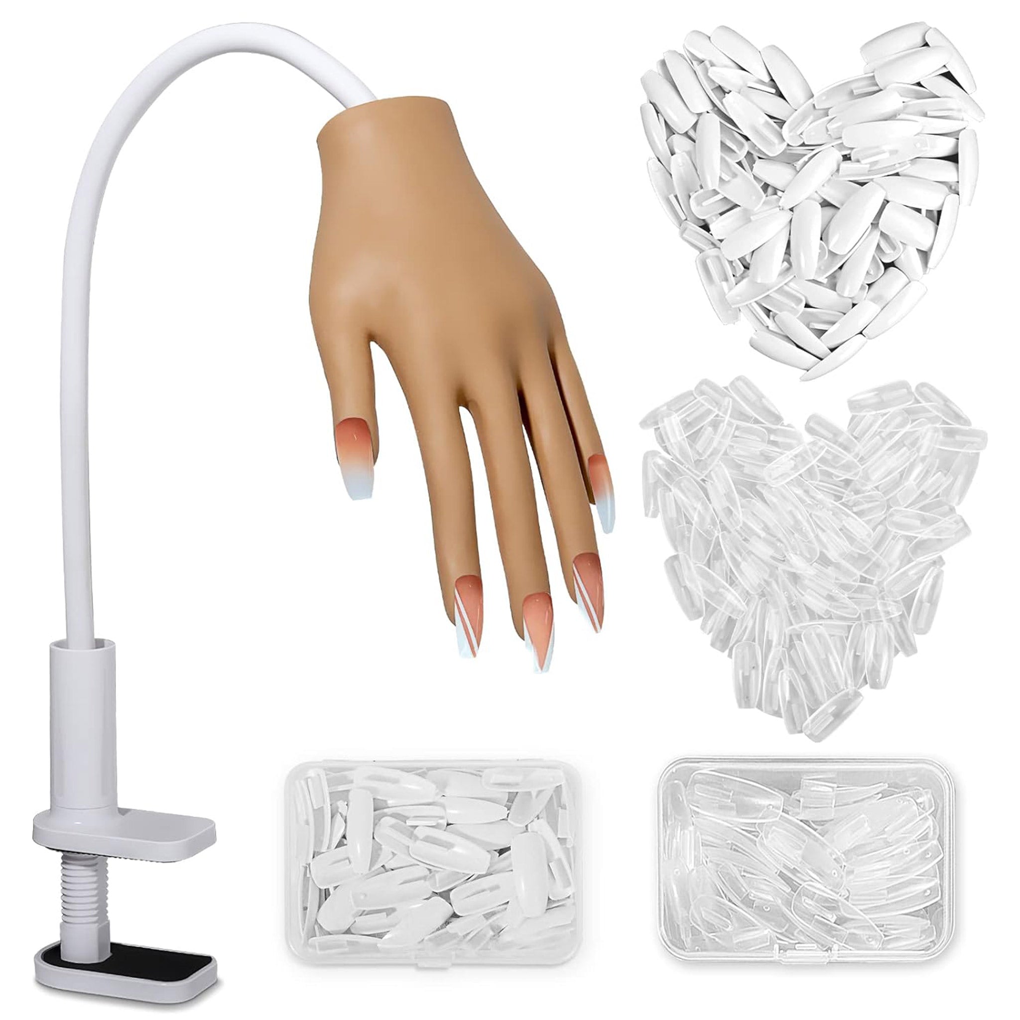 Practice Silicone Hand for Acrylic Nails