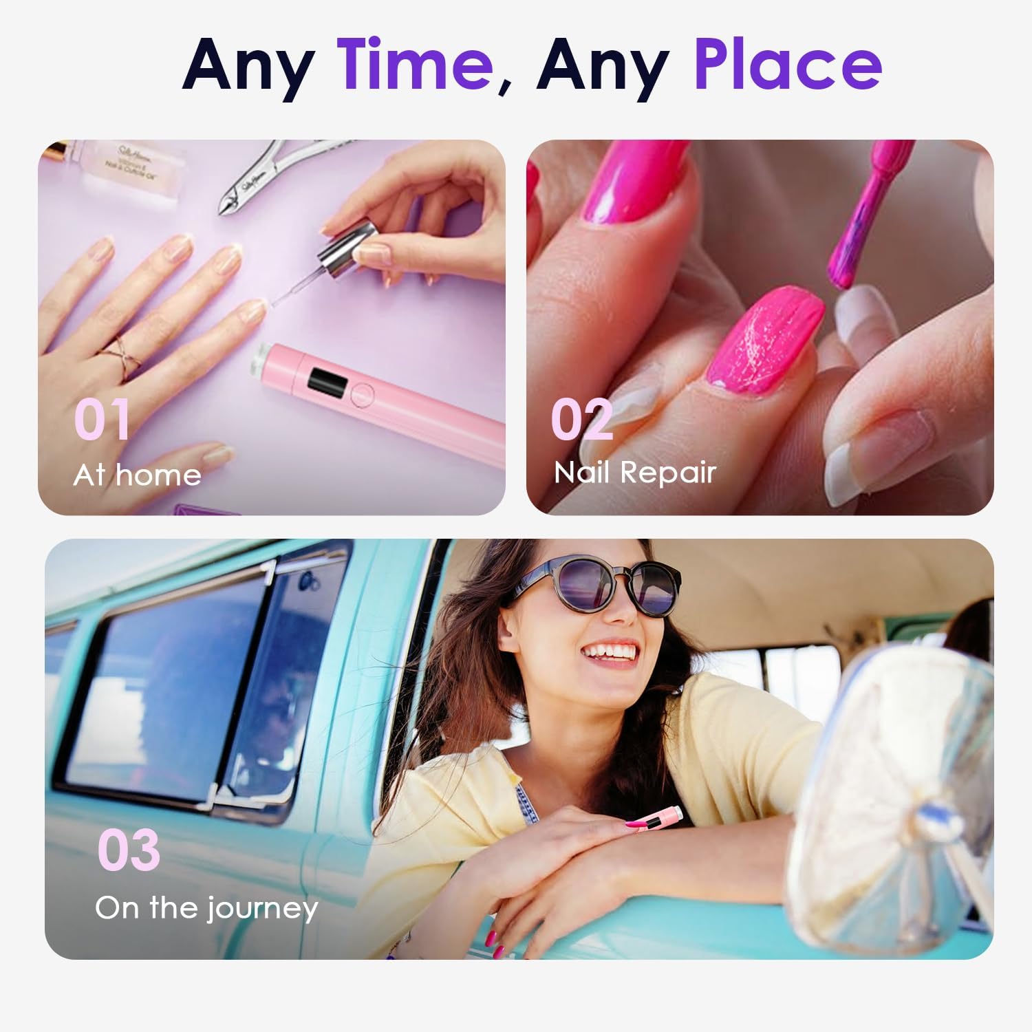 Mini UV Handheld Wireless Light for Gel Nails