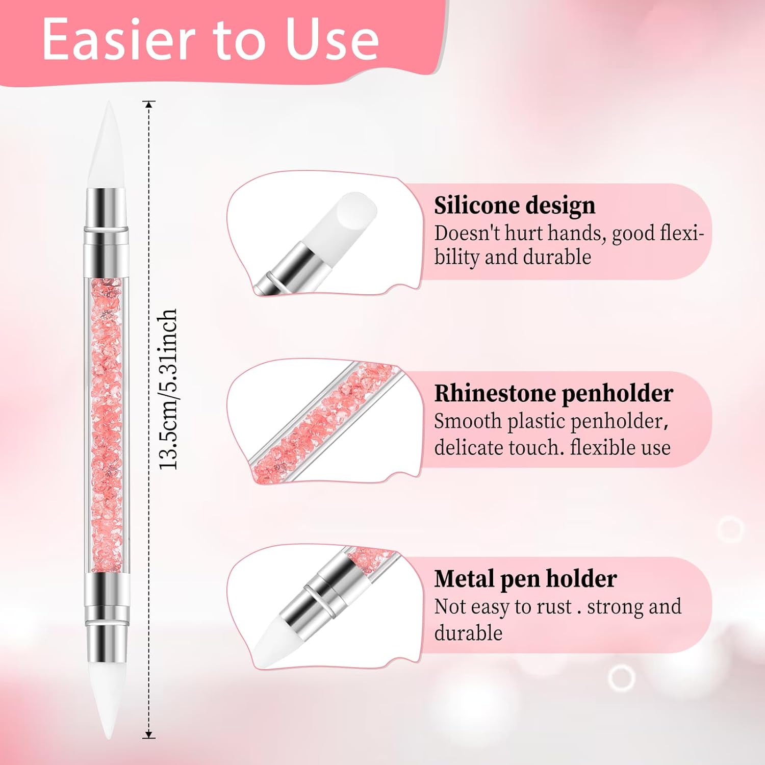 Dual Tipped Silicone Nail Art Acrylic Pen