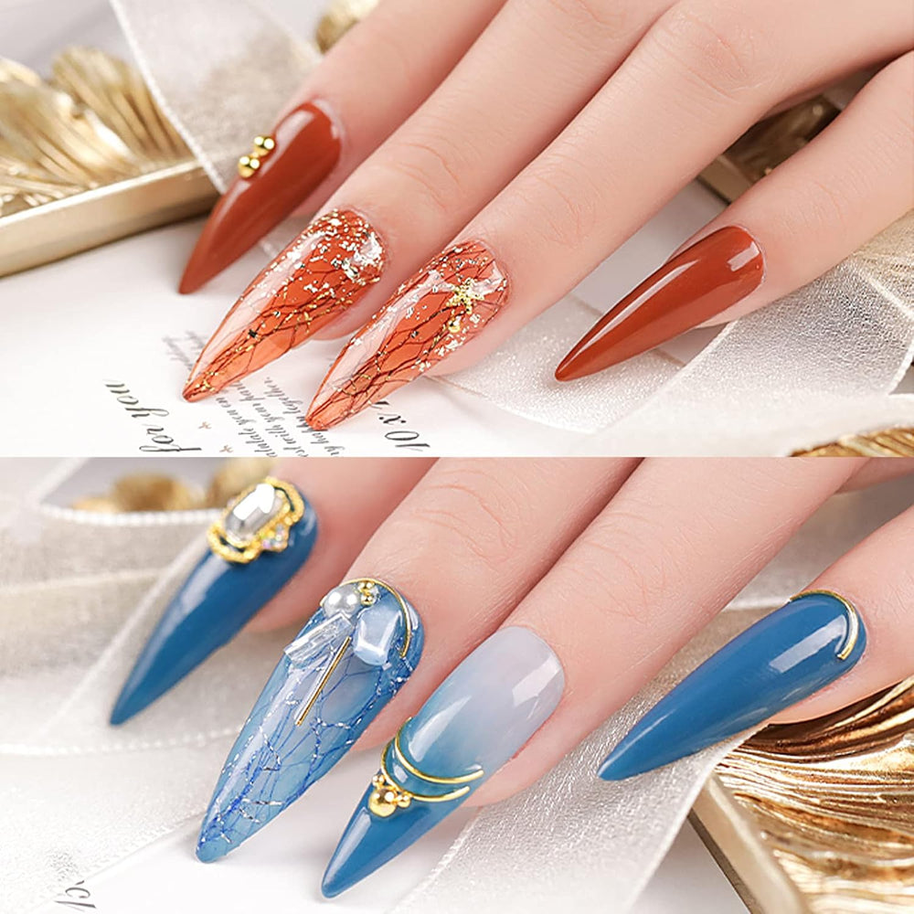 10 rollos de lámina de transferencia para uñas con diseño de telaraña