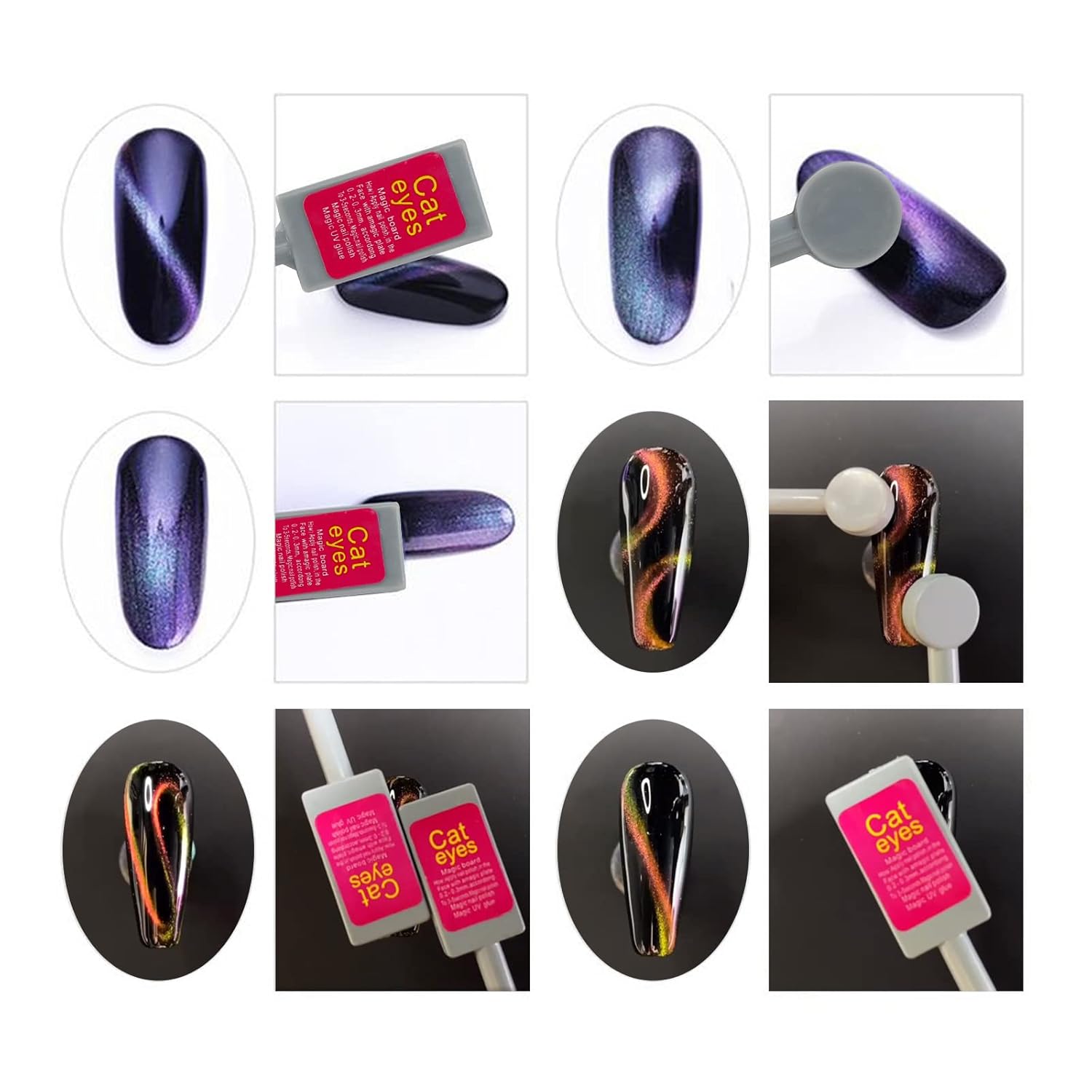 DNB Double Headed Nail Magnet Stick For Cat Eyes