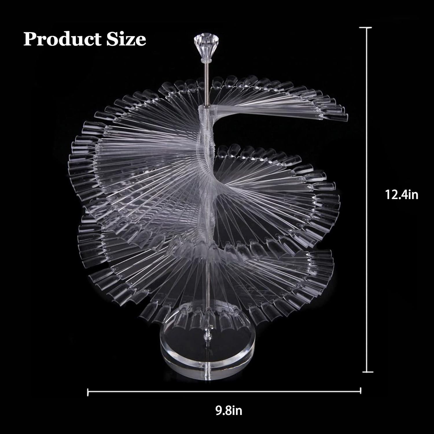 Spiral Nail Art Display Stand (120 pcs)