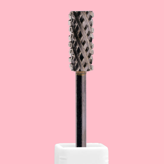 Small Barrel Flat Top DLC Black Nail Drill Bit