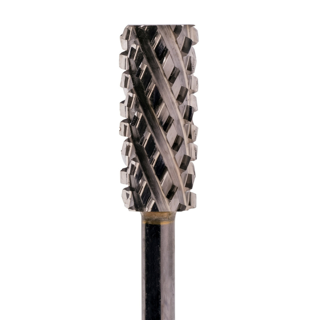 Small Barrel Flat Top DLC Black Nail Drill Bit 3/32"