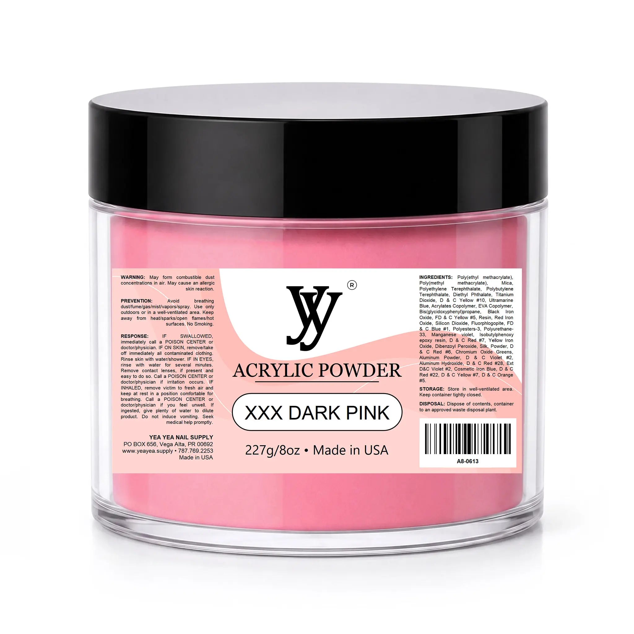 Y&Y Acrylic Nail Powder XXX Dark Pink
