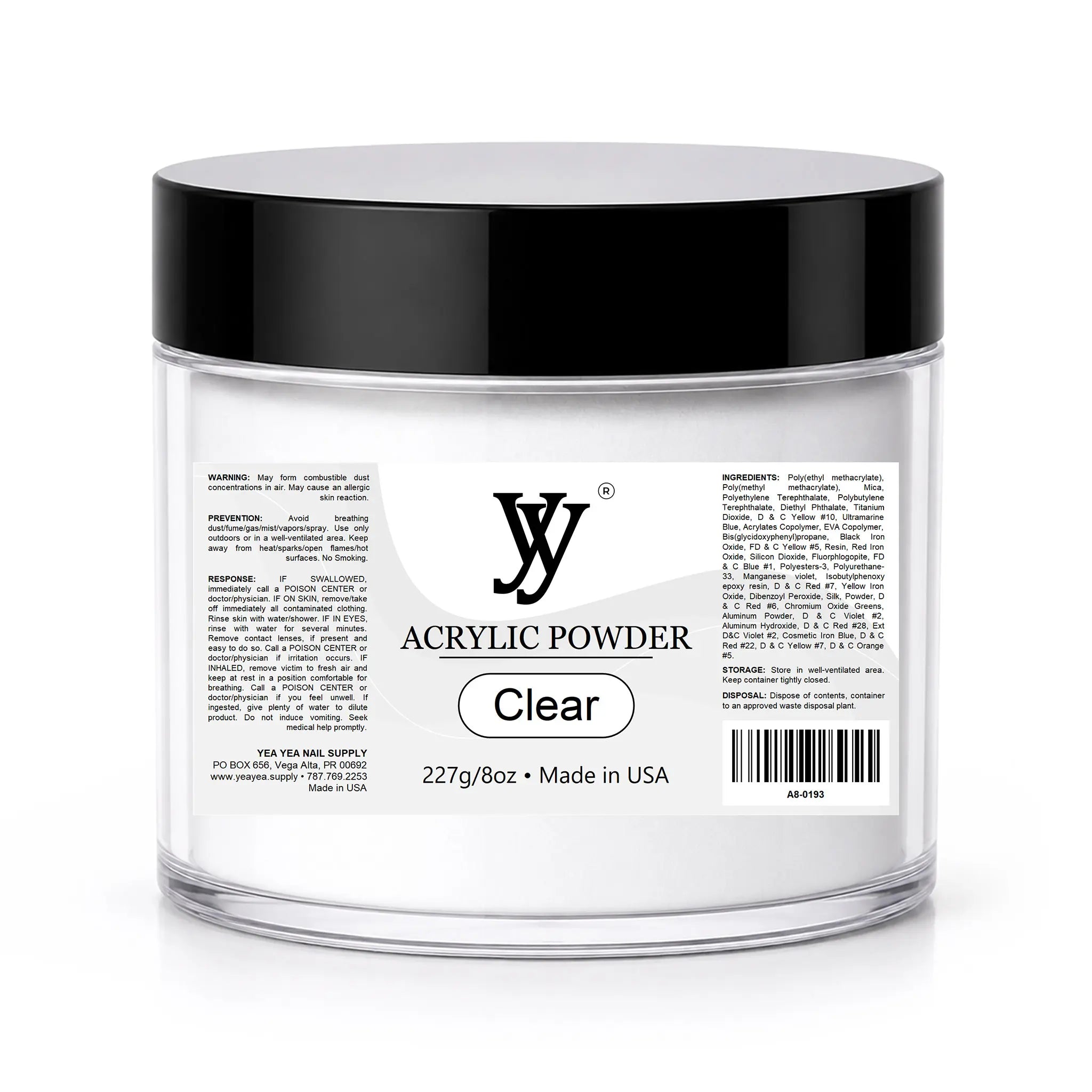 Y&Y Acrylic Nail Powder Clear