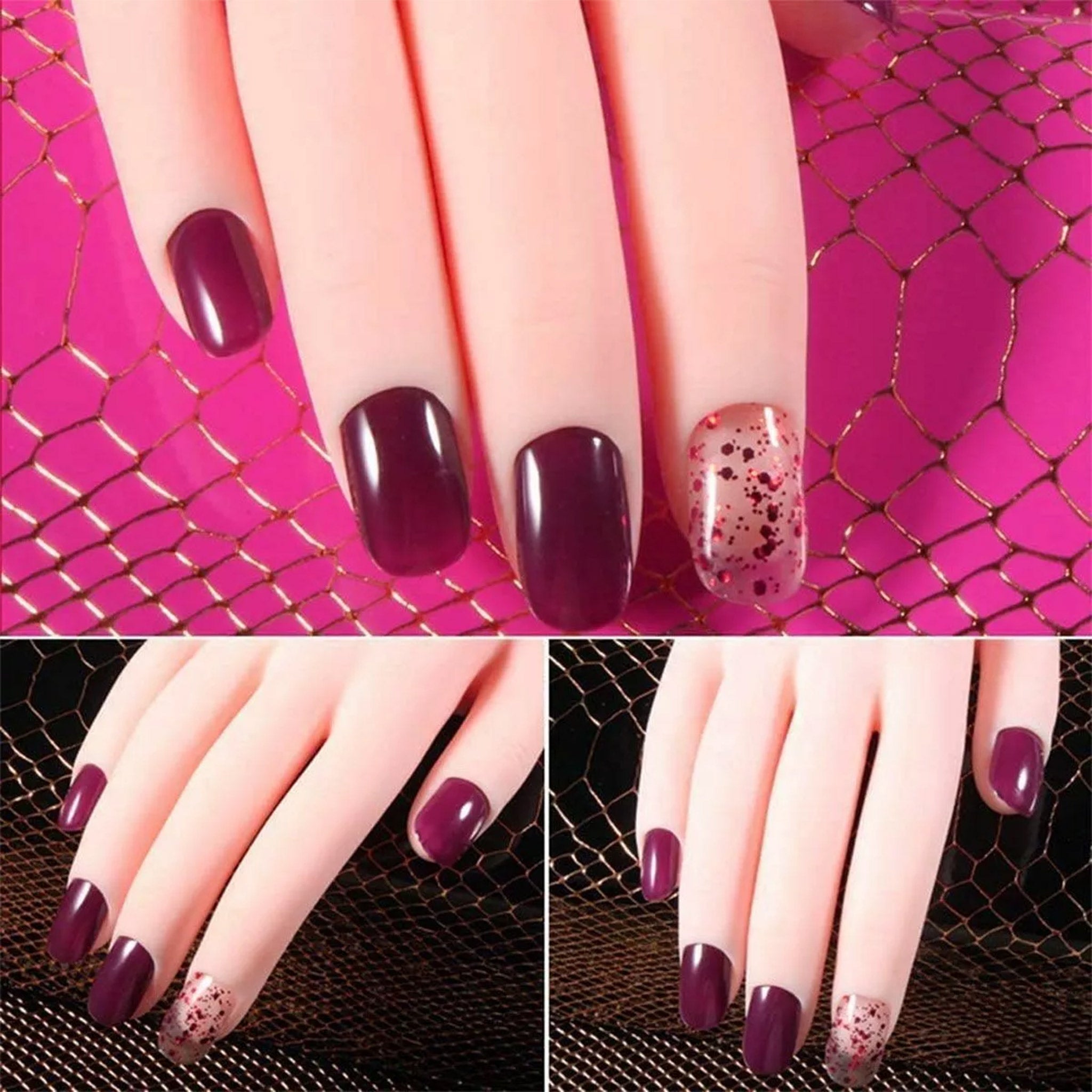 Practice Hand for Acrylic Nails (Left Hand)