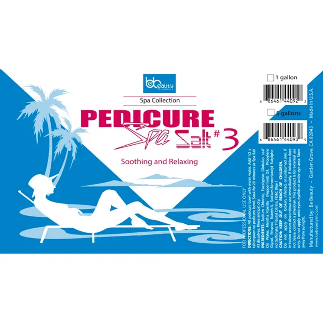 Be Beauty Pedicure Spa Salt #3 (1 Gallon)
