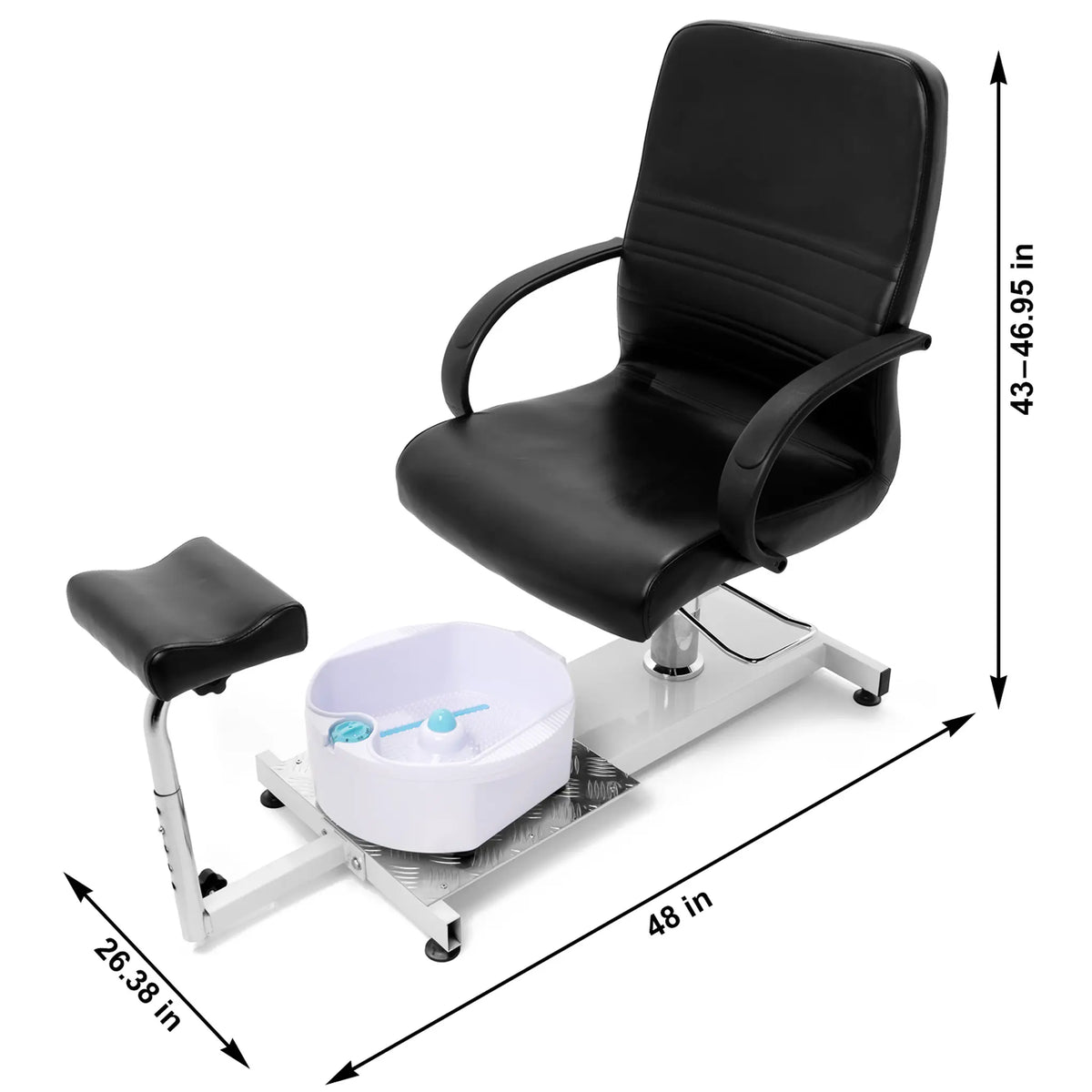 Professional Hydraulic Pedicure Chair with Adjustable Footrest
