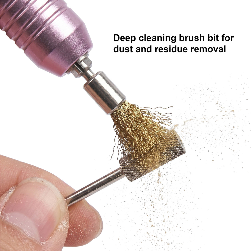 Brass Nail Drill Bit Cleaning Brush 3/32"