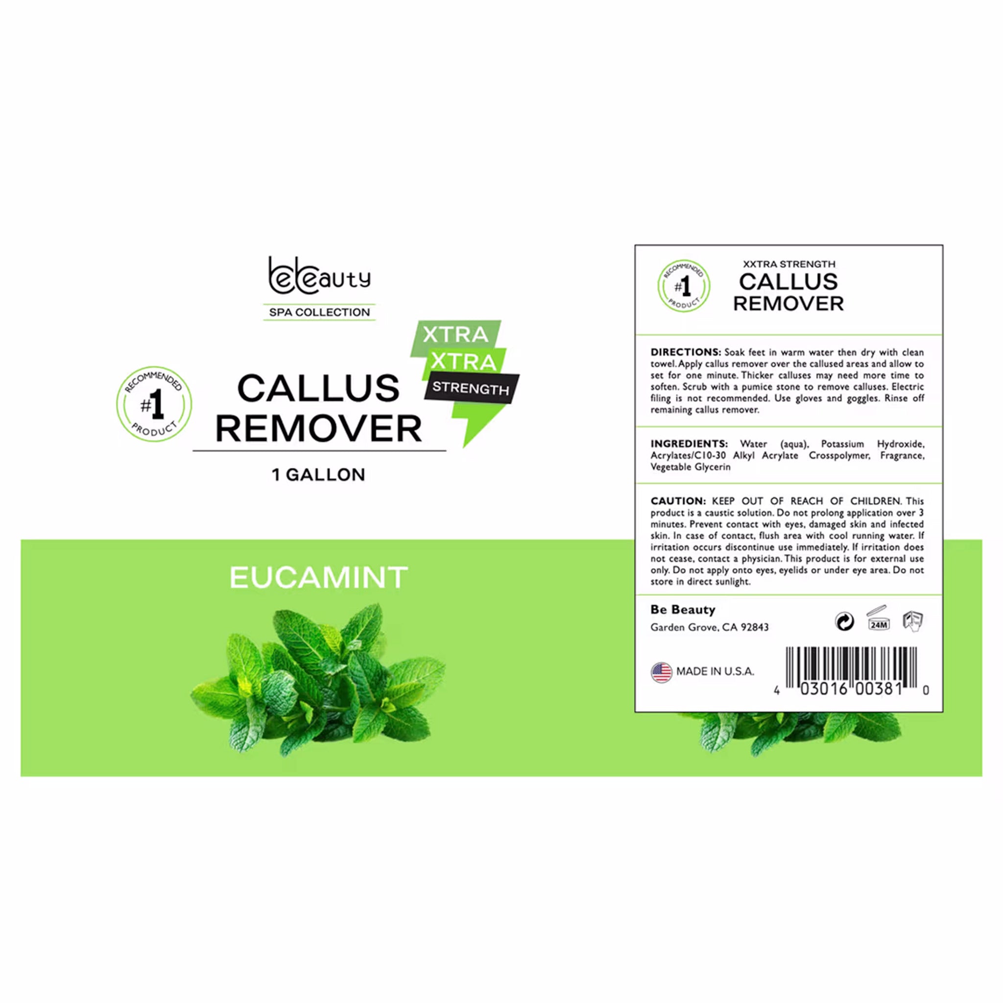 Be Beauty Extra Extra Strength Callus Remover Eucamint