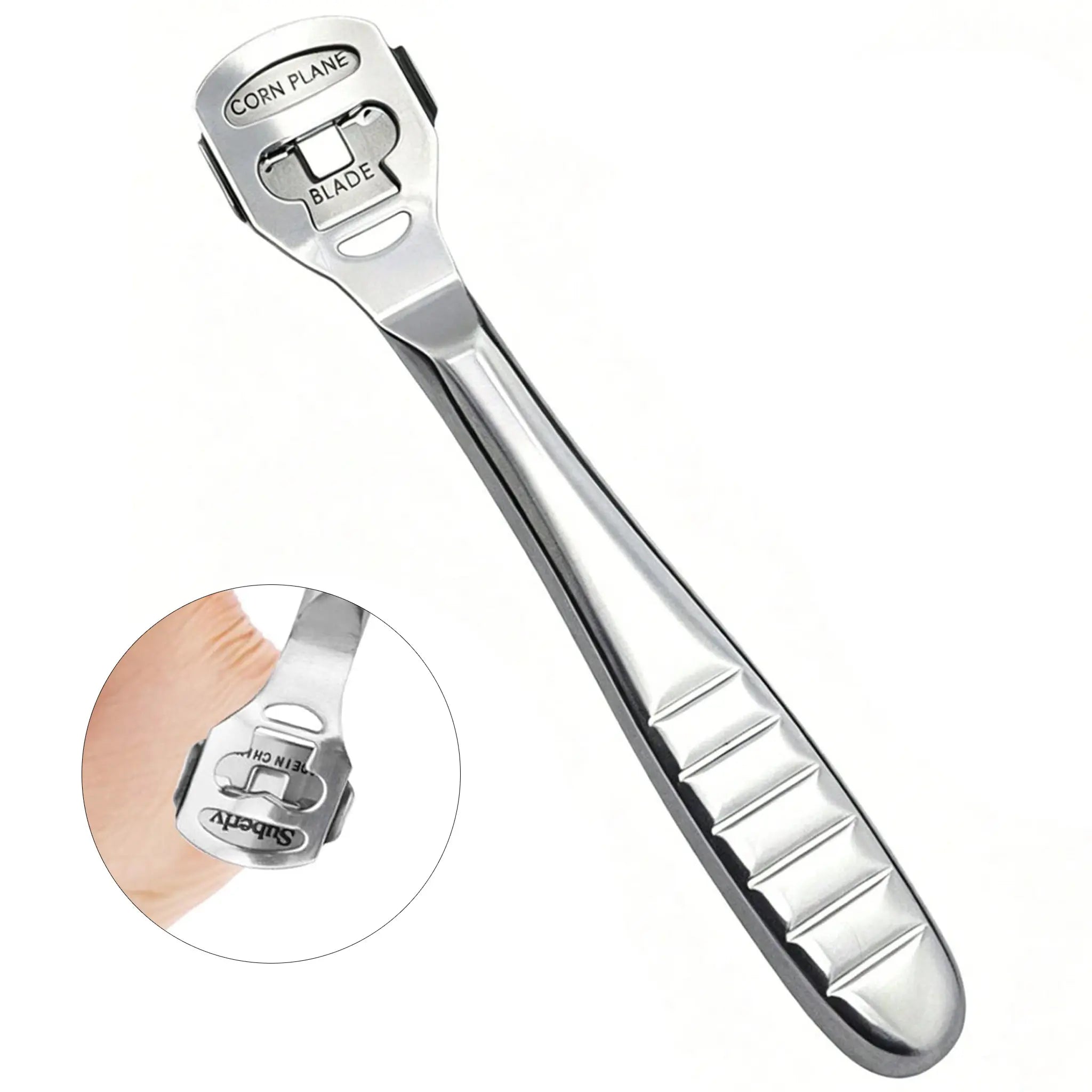 Stainless Steel Callus Shaver with Replaceable Blade