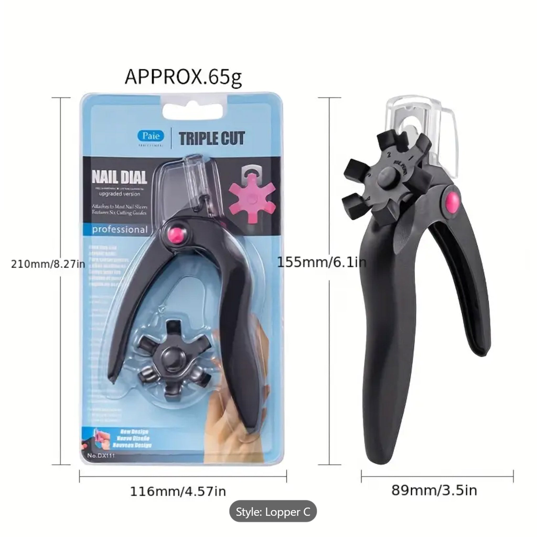 Professional Adjustable Stainless Steel Nail Clippers For Acrylic Nails