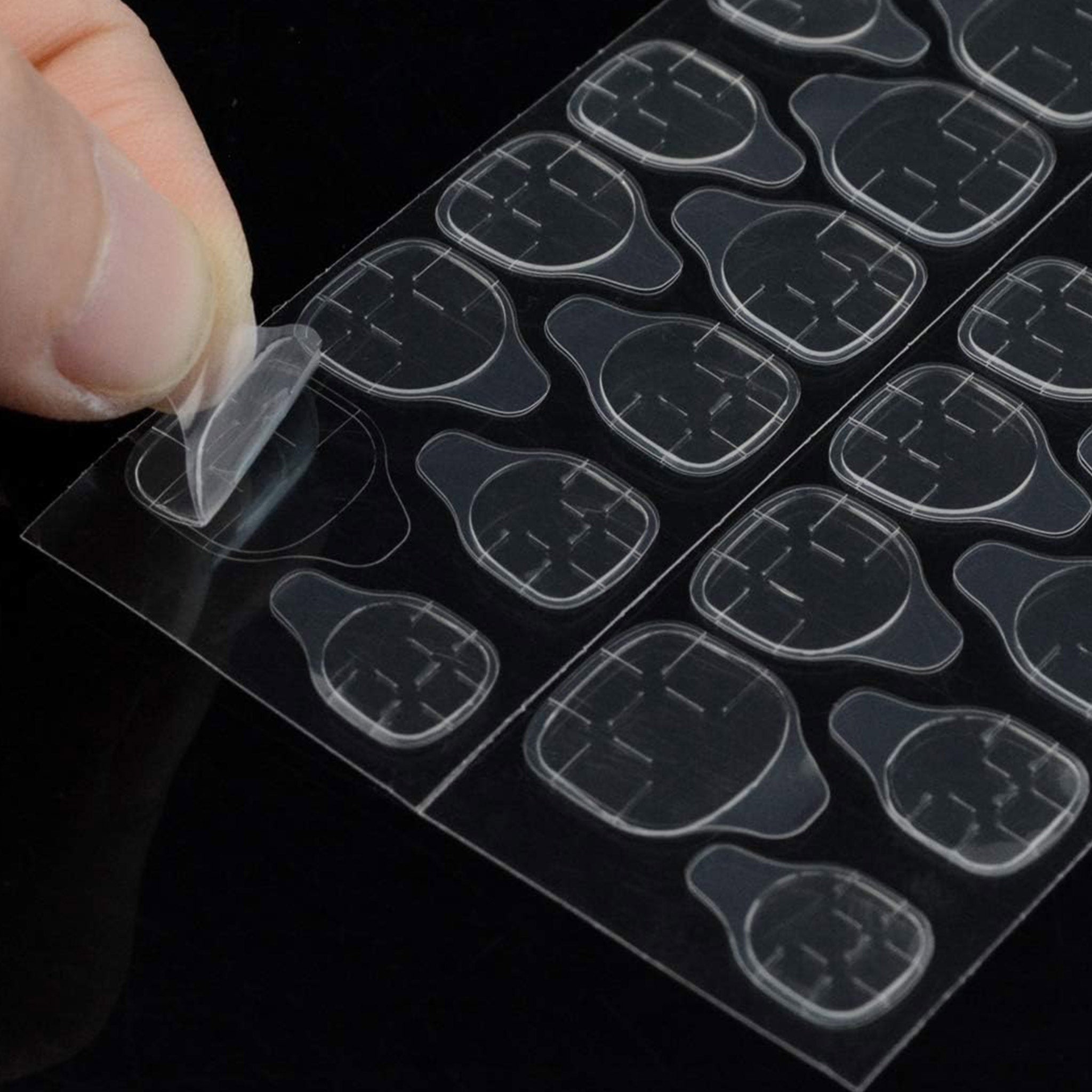 5 Sheets Double Sided Adhesive Tabs Nail Glue Sticker