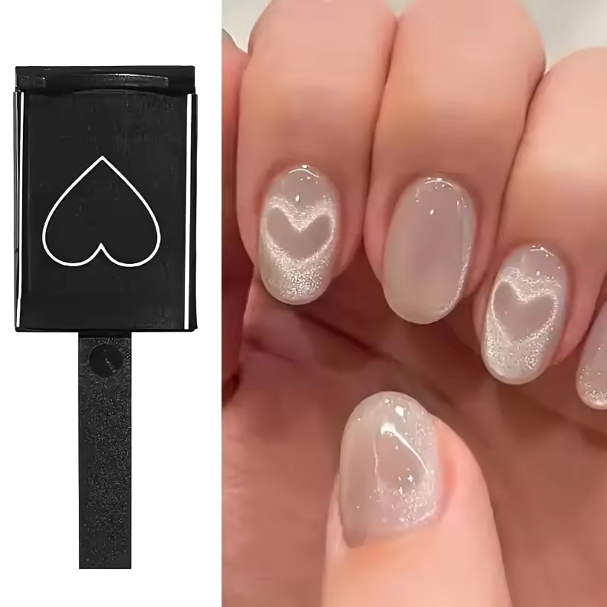 DNB Heart Cat Eye Magnet