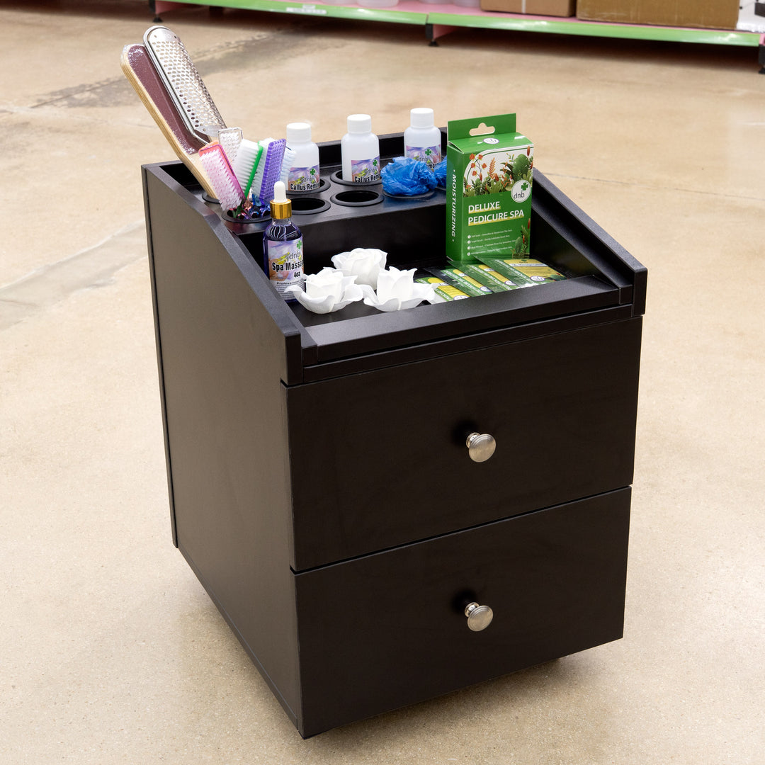 Premium Spa Pedicure Chair, Full Electric Recline & Massage System with Spa Basin