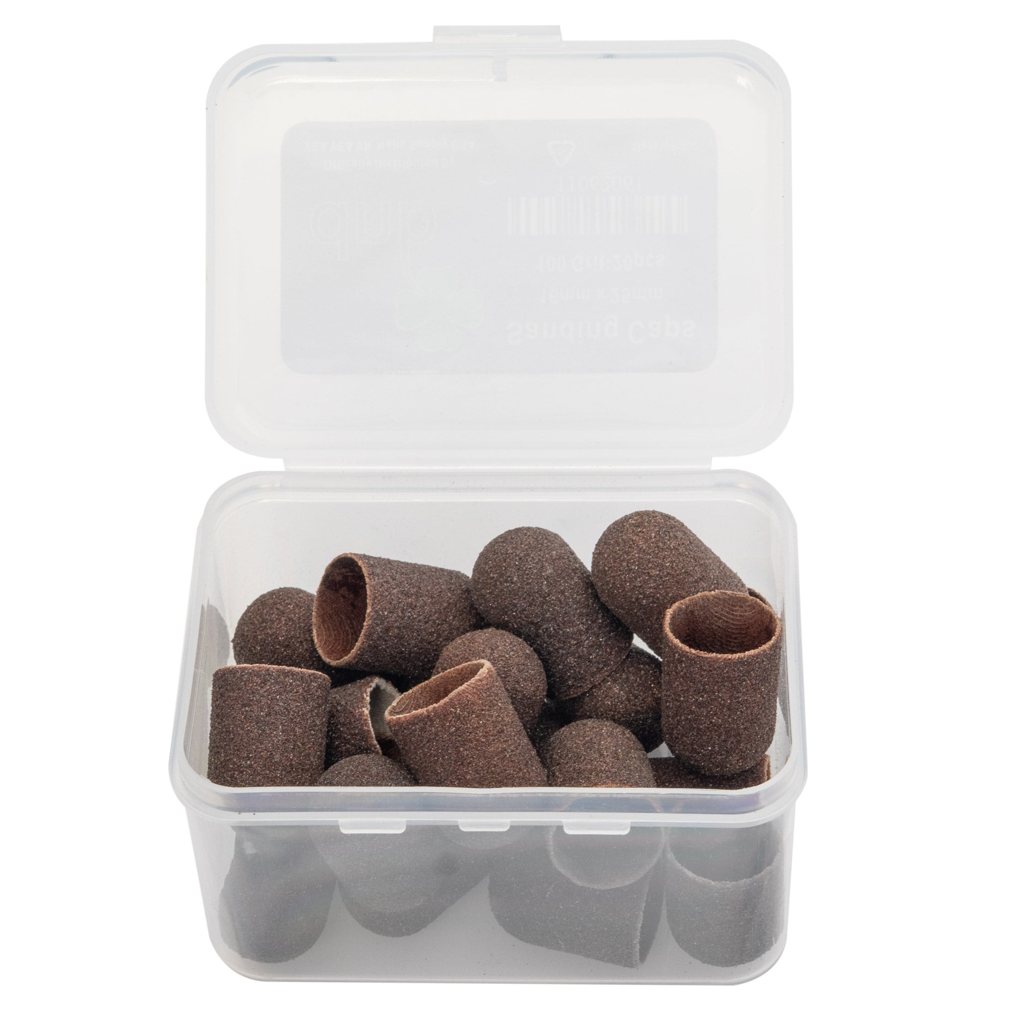DNB Sanding Caps Rounded Barrel #100 Grit (20PCS)