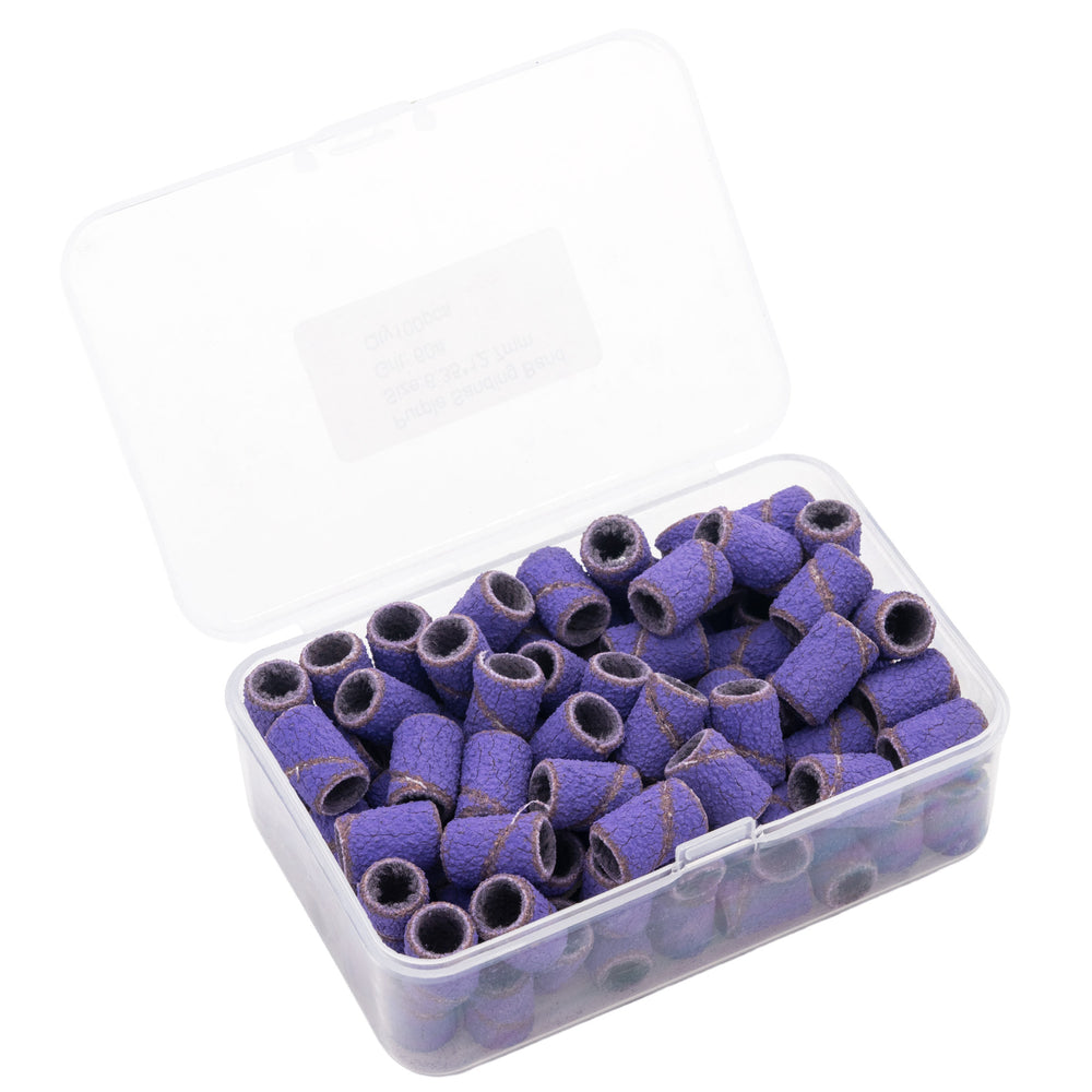 Manicure Sanding Bands Purple #60 Grit (100PCS)