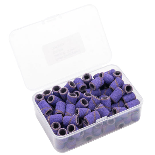 Manicure Sanding Bands Purple #60 Grit (100PCS)