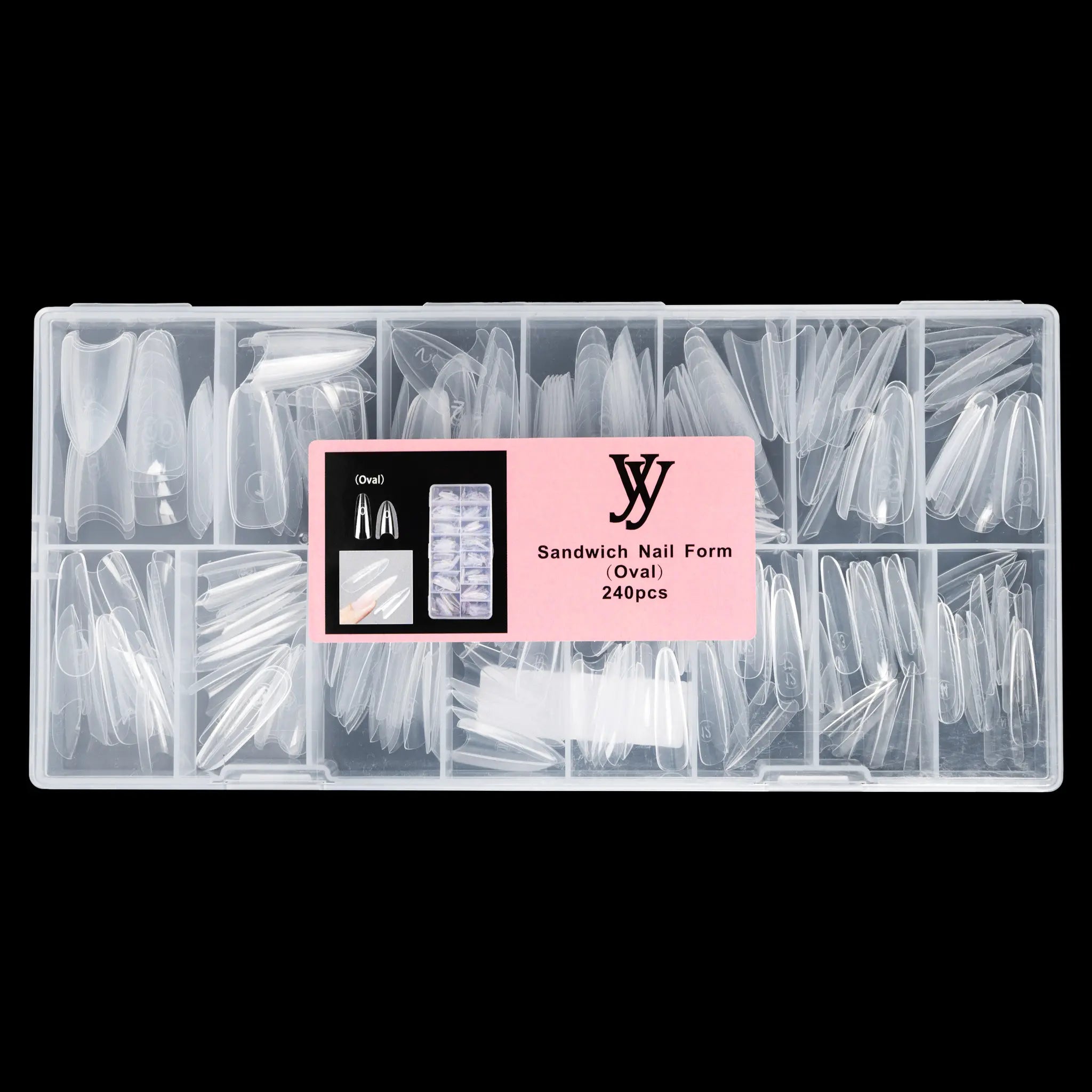 Y&Y Sandwich Nail Forms Oval (240pcs)