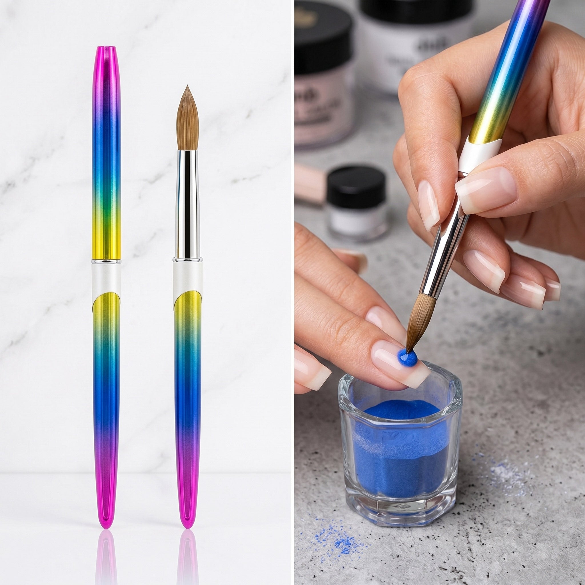Professional AAAA+ Pure Kolinsky Acrylic Nail Brush