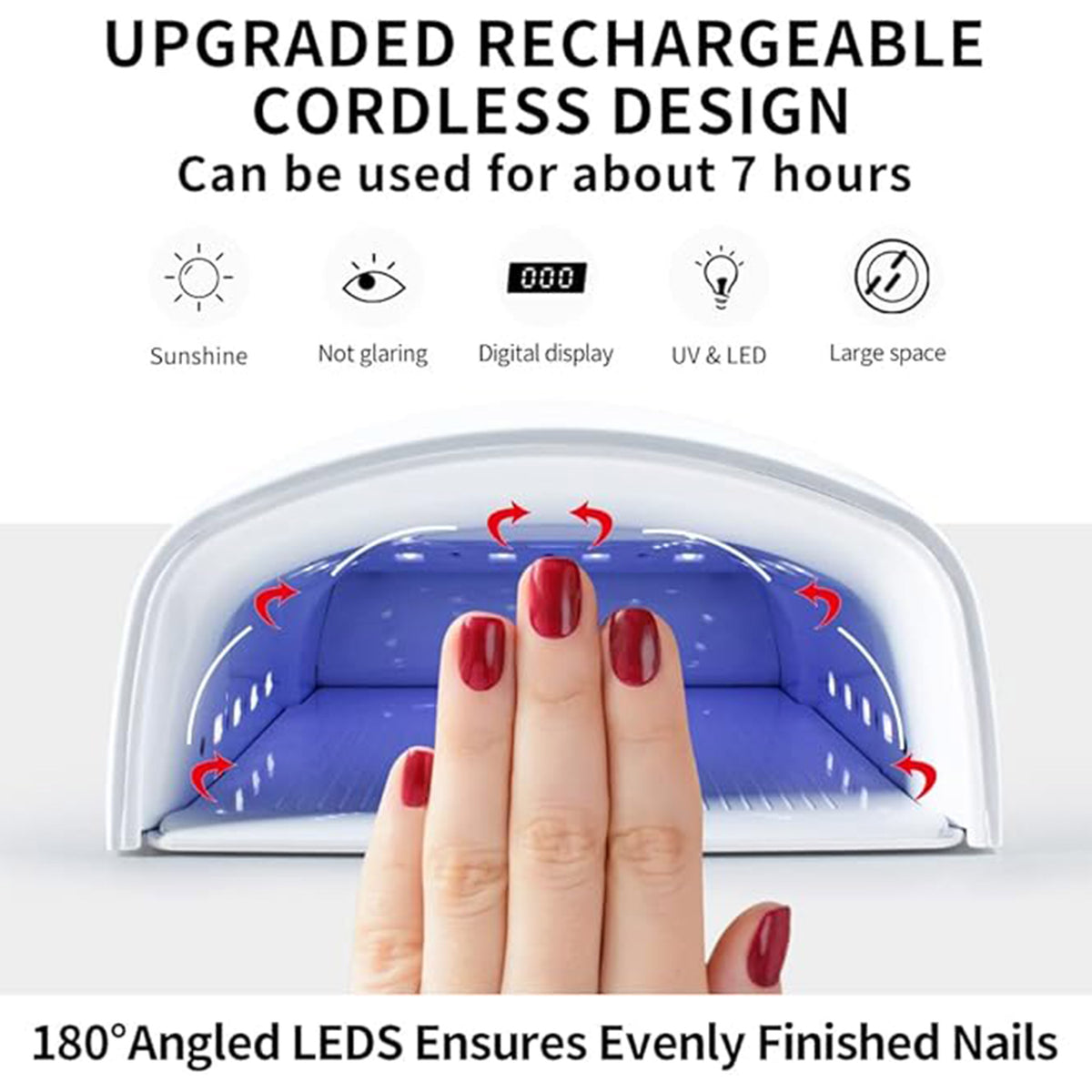48W Cordless Nail Lamp with Auto Sensor