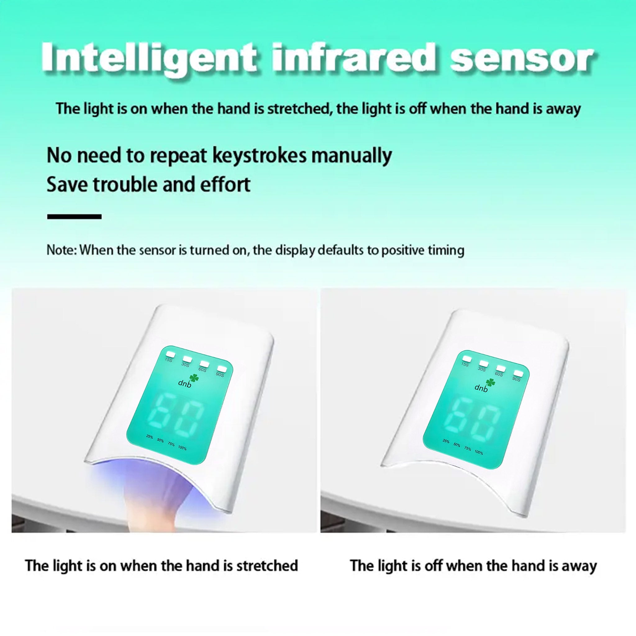 DNB Professional 112W UV LED Cordless Nail Lamp