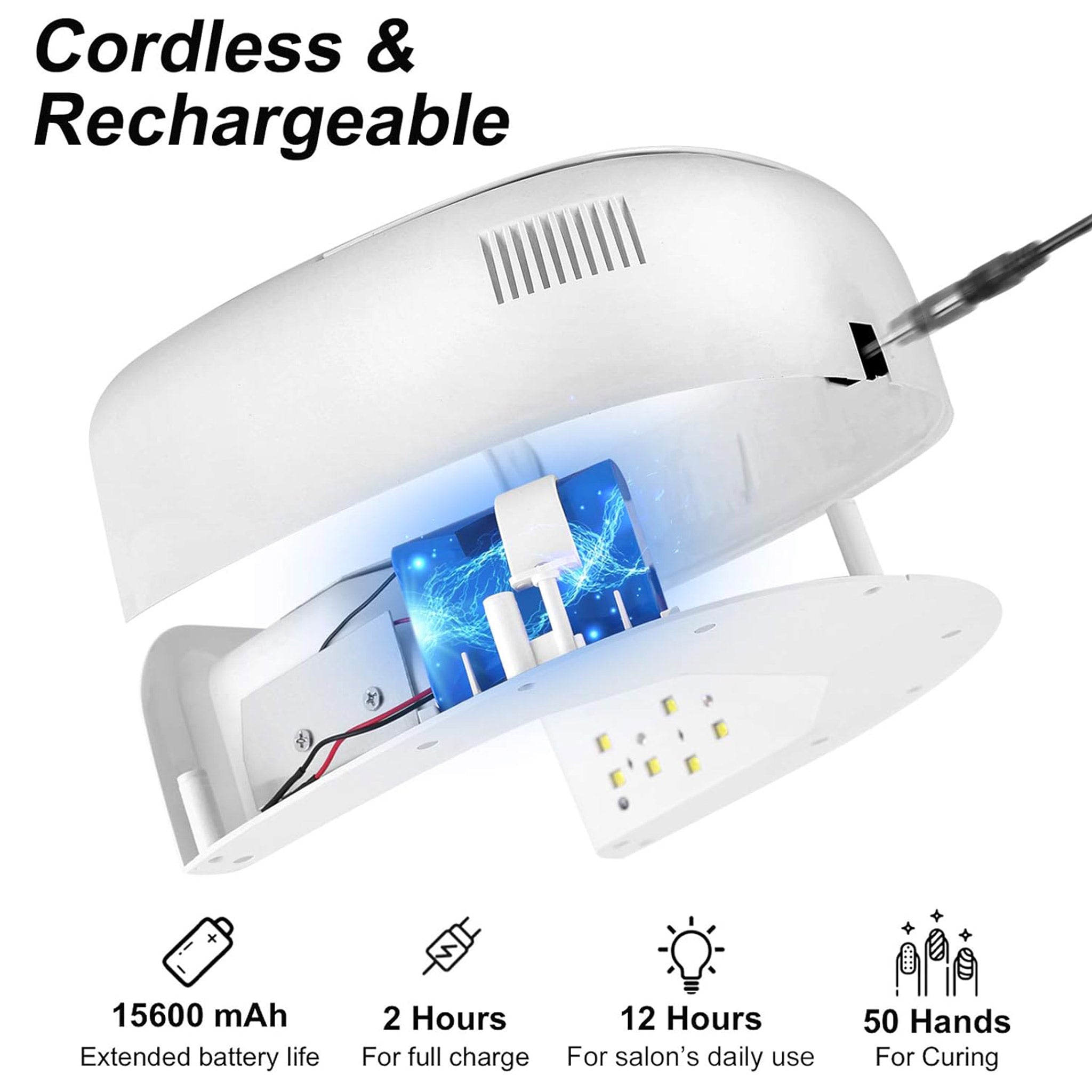 DNB UV LED Nail Lamp 60W Gel Dryer for Manicure & Pedicure