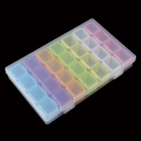 28 Grid Organizer for Rhinestones Beads
