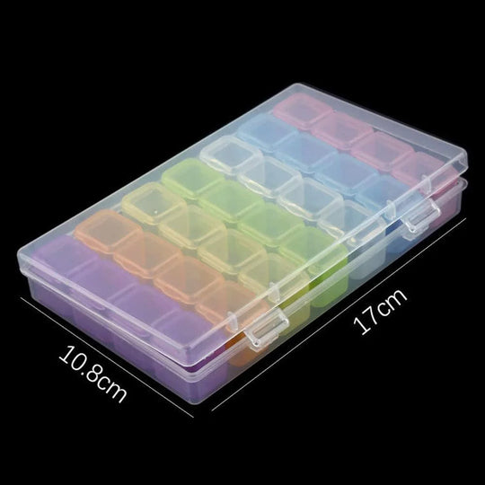 28 Grid Organizer for Rhinestones Beads
