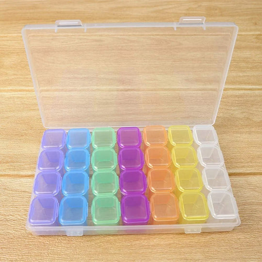 28 Grid Organizer for Rhinestones Beads