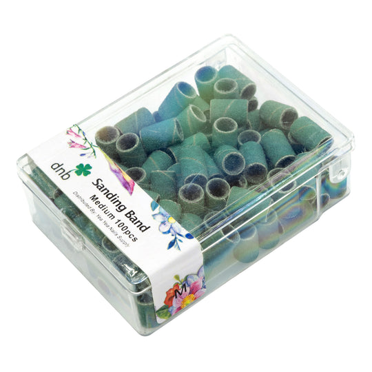 DNB Manicure Sanding Bands Green (100PCS)