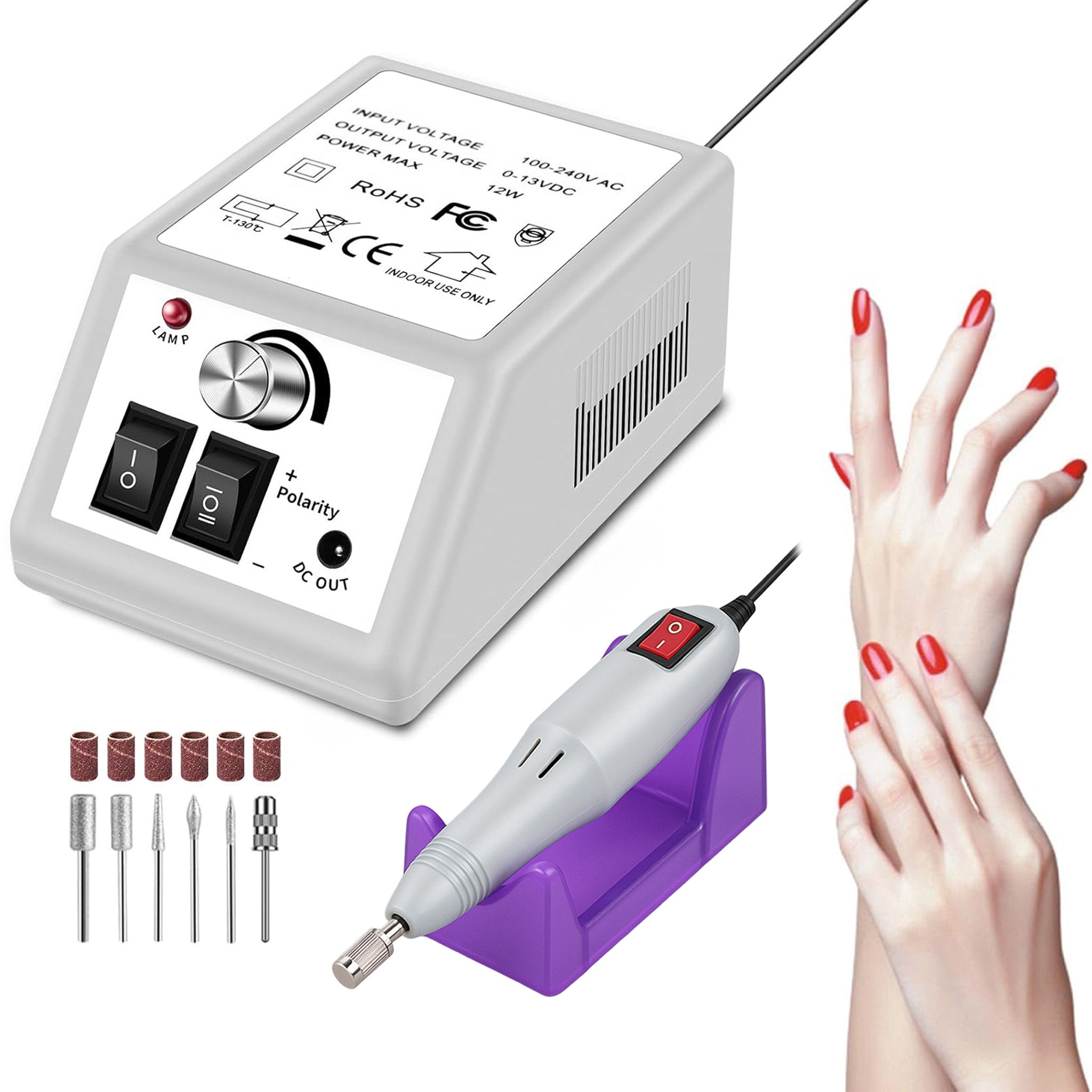 Nail Drill Machine Set for Manicure & Pedicure