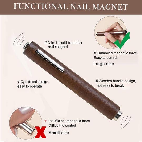 3-in-1 Magnetic Cat Eye Nail Art Pen