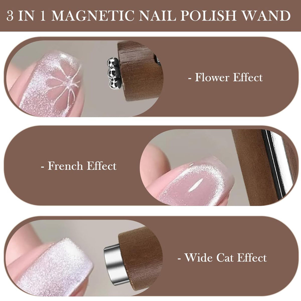 3-in-1 Magnetic Cat Eye Nail Art Pen