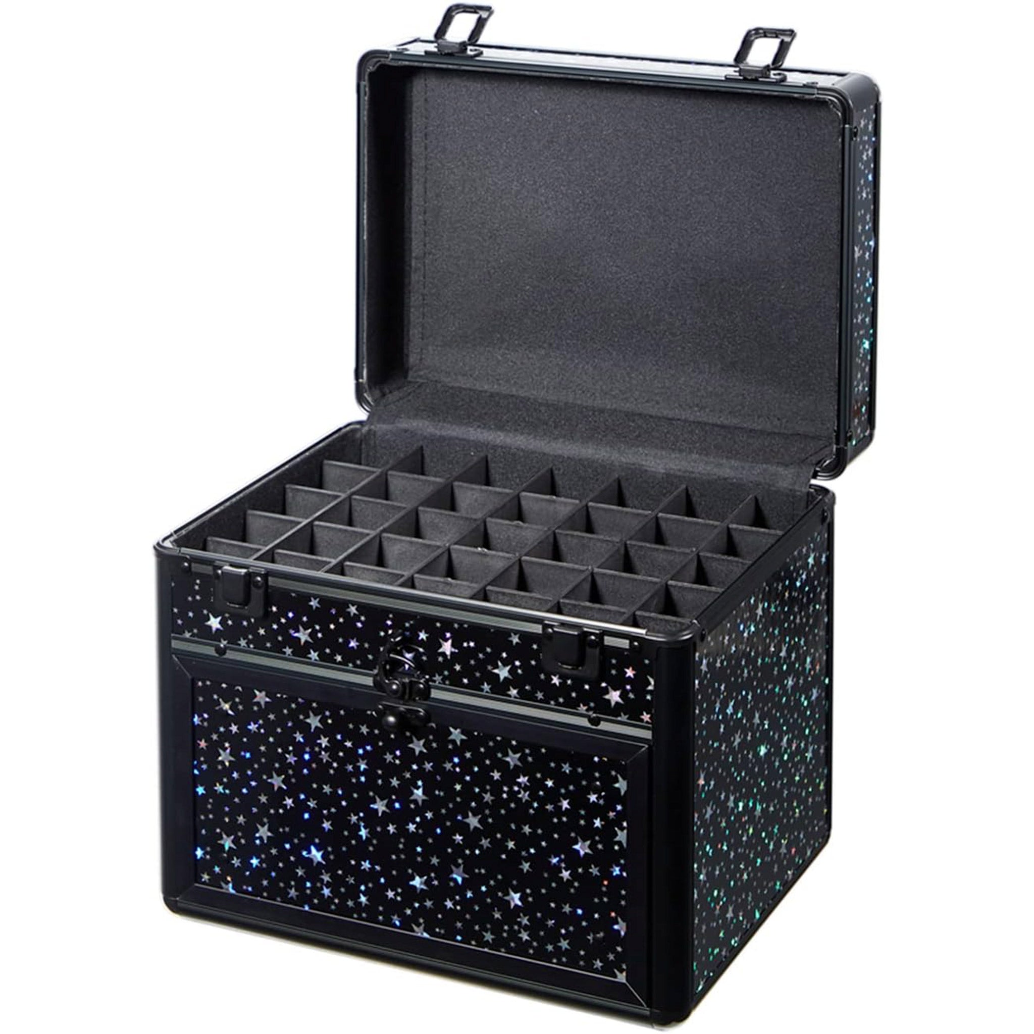 Nail Polish Organizer With Drawer and Adjustable Dividers