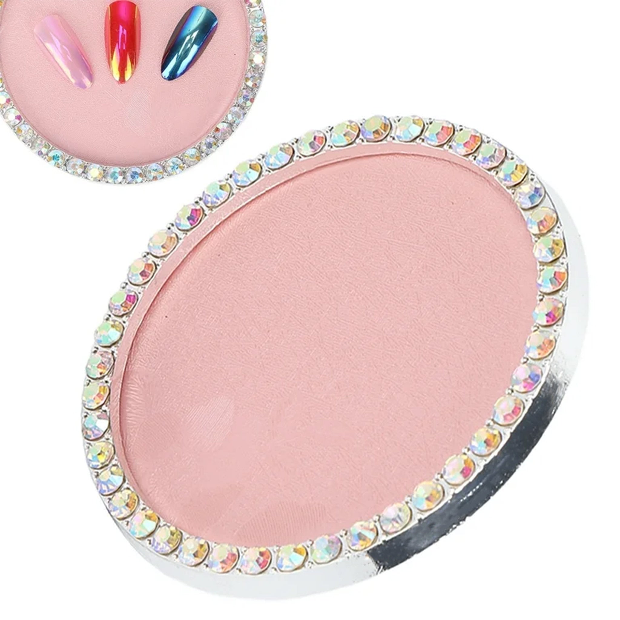 Color Mixing Rhinestones Palette Nail Art Painting