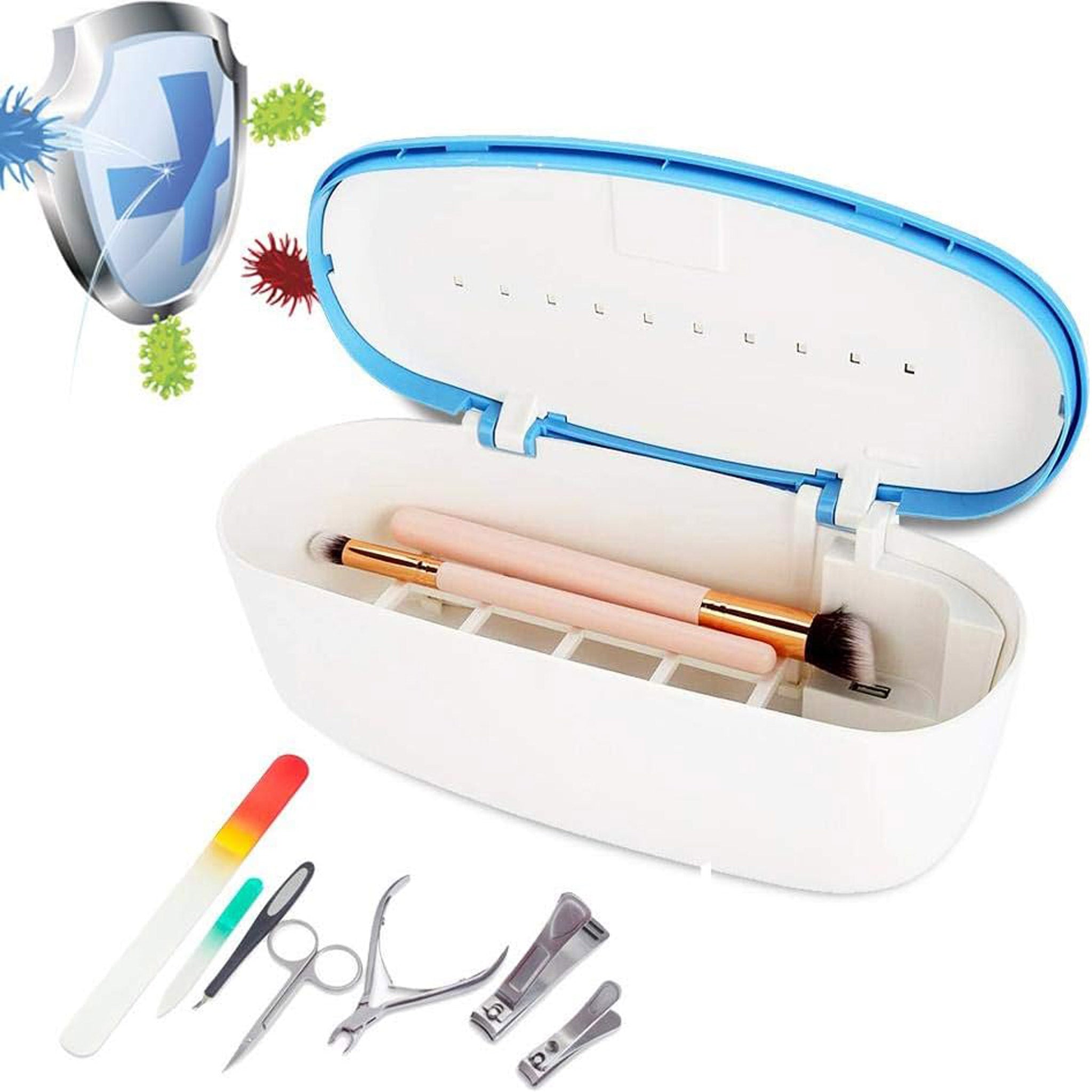 Beauty Tools Sterilizer, UV Cleaning Tool Disinfection Box with LED Light