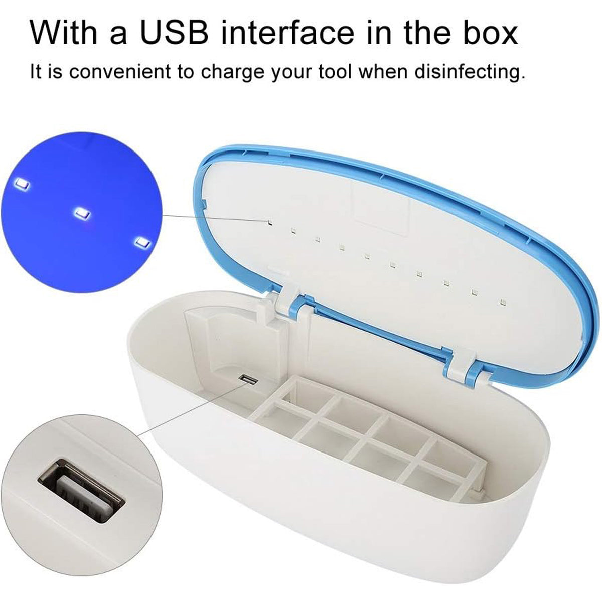 Beauty Tools Sterilizer, UV Cleaning Tool Disinfection Box with LED Light