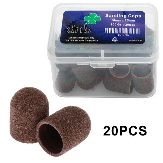 DNB Sanding Caps Rounded Barrel #100 Grit (20PCS)