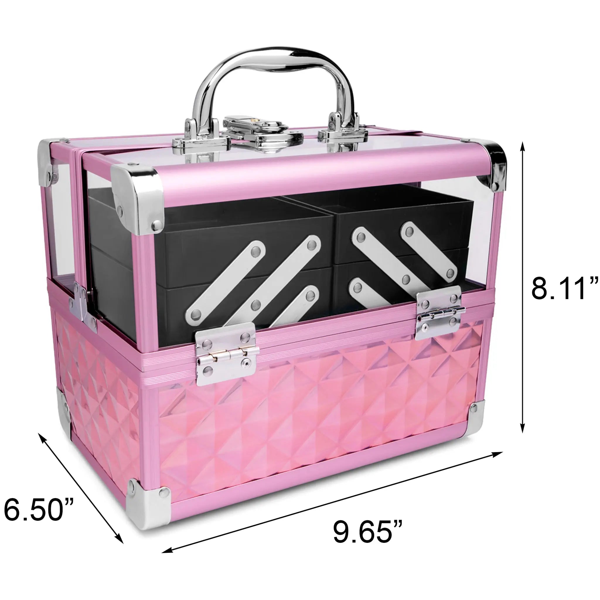 Portable Cosmetic & Nail Supply Organizer Case