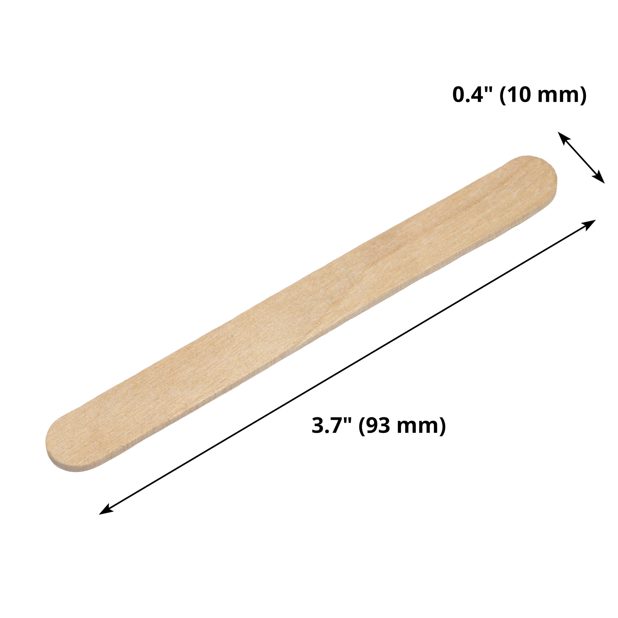 Extra Small Wax Wooden Spatulas 93x10x2mm (50PCS)