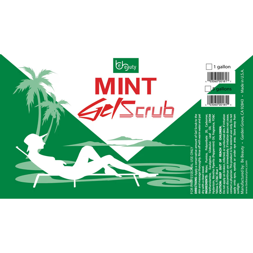 Be Beauty Mint Honey Gel Scrub (1 Gallon)